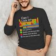 Can I Lick It Periodic Table Chemistry Teachers Men's Long Sleeve T-Shirt, novelty gifts, funny gifts