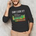 Can I Lick It Periodic Table Science Teacher Student Men's Long Sleeve T-Shirt, novelty gifts, funny gifts Can I Lick It Periodic Table Science Teacher Student Men's Long Sleeve T-Shirt, novelty gifts, funny gifts