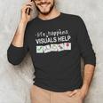 Life Happens Visuals Help Special Education Teacher Aide Men's Long Sleeve T-Shirt, novelty gifts, funny gifts Life Happens Visuals Help Special Education Teacher Aide Men's Long Sleeve T-Shirt, novelty gifts, funny gifts