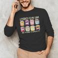Literacy Is My Jam And I'm Here To Spread Literacy Teacher Men's Long Sleeve T-Shirt, novelty gifts, funny gifts Literacy Is My Jam And I'm Here To Spread Literacy Teacher Men's Long Sleeve T-Shirt, novelty gifts, funny gifts