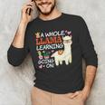 Llama Learning T Shirt Teachers Students Alpaca Lovers Men's Long Sleeve T-Shirt, novelty gifts, funny gifts Llama Learning T Shirt Teachers Students Alpaca Lovers Men's Long Sleeve T-Shirt, novelty gifts, funny gifts