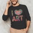 I Love Art Artist Painter Colorful Painting Art Teacher Men's Long Sleeve T-Shirt, novelty gifts, funny gifts I Love Art Artist Painter Colorful Painting Art Teacher Men's Long Sleeve T-Shirt, novelty gifts, funny gifts