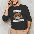 I Love Math It Makes People Cry Math Teacher Men's Long Sleeve T-Shirt, novelty gifts, funny gifts