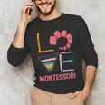 Love Montessori Education Math Teacher Men's Long Sleeve T-Shirt, novelty gifts, funny gifts