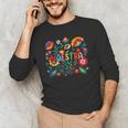 Maestra Flowers Spanish Teacher Cinco De Mayo Men's Long Sleeve T-Shirt, novelty gifts, funny gifts Maestra Flowers Spanish Teacher Cinco De Mayo Men's Long Sleeve T-Shirt, novelty gifts, funny gifts