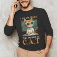I Did The Math The Answer Is Cats Math Cat Teacher Men's Long Sleeve T-Shirt, novelty gifts, funny gifts