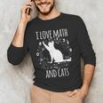 Math Nerd Math Teacher Cat Lover I Love Math And Cats Men's Long Sleeve T-Shirt, novelty gifts, funny gifts Math Nerd Math Teacher Cat Lover I Love Math And Cats Men's Long Sleeve T-Shirt, novelty gifts, funny gifts