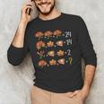 Math Number Thanksgiving Count Answer Pie Turkey Teacher Men's Long Sleeve T-Shirt, novelty gifts, funny gifts Math Number Thanksgiving Count Answer Pie Turkey Teacher Men's Long Sleeve T-Shirt, novelty gifts, funny gifts