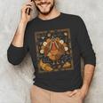 Math Turkey Teacher Thanksgiving Geometric Pi Equation Men's Long Sleeve T-Shirt, novelty gifts, funny gifts