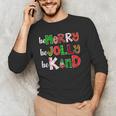 Be Merry Be Jolly Be Kind Merry Christmas Teacher Xmas Pjs Men's Long Sleeve T-Shirt, novelty gifts, funny gifts