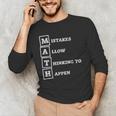 Mistakes Allow Thinking To Happen School Math Teacher Men's Long Sleeve T-Shirt, novelty gifts, funny gifts Mistakes Allow Thinking To Happen School Math Teacher Men's Long Sleeve T-Shirt, novelty gifts, funny gifts