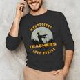 Montessori Teachers Love Brains Halloween Novelty Men Women Men's Long Sleeve T-Shirt, novelty gifts, funny gifts