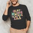 In My Music Teacher Era Retro Back To School Musician Band Men Women Men's Long Sleeve T-Shirt, novelty gifts, funny gifts