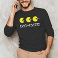 Nerdy Pac-Math Nom Retro Game Precalculus Math Teacher Men's Long Sleeve T-Shirt, novelty gifts, funny gifts Nerdy Pac-Math Nom Retro Game Precalculus Math Teacher Men's Long Sleeve T-Shirt, novelty gifts, funny gifts