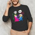 Nerdy Pythagoras Fighting Over C Squared Math Teacher Men's Long Sleeve T-Shirt, novelty gifts, funny gifts Nerdy Pythagoras Fighting Over C Squared Math Teacher Men's Long Sleeve T-Shirt, novelty gifts, funny gifts