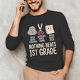 Nothing Beats 1st Grade Back To School Kids Teachers Men's Long Sleeve T-Shirt, novelty gifts, funny gifts Nothing Beats 1st Grade Back To School Kids Teachers Men's Long Sleeve T-Shirt, novelty gifts, funny gifts