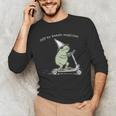 Off To Teach English Scooter Frog ESL Teacher Literature Men's Long Sleeve T-Shirt, novelty gifts, funny gifts Off To Teach English Scooter Frog ESL Teacher Literature Men's Long Sleeve T-Shirt, novelty gifts, funny gifts