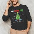 Oh Geometree Christmas Tree Geometry Math Teacher Men's Long Sleeve T-Shirt, novelty gifts, funny gifts