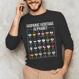 Hispanic Flags Alphabet Hearts Latin Heritage For Teacher Men's Long Sleeve T-Shirt, novelty gifts, funny gifts Hispanic Flags Alphabet Hearts Latin Heritage For Teacher Men's Long Sleeve T-Shirt, novelty gifts, funny gifts