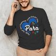 Para Heart Teacher Paraprofessional School Appreciation Men's Long Sleeve T-Shirt, novelty gifts, funny gifts Para Heart Teacher Paraprofessional School Appreciation Men's Long Sleeve T-Shirt, novelty gifts, funny gifts