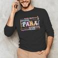 Paraprofessional Back To School Paraeducator Para Teacher Men's Long Sleeve T-Shirt, novelty gifts, funny gifts