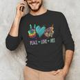 Peace Love Art Painting Palette Art Teacher Men's Long Sleeve T-Shirt, novelty gifts, funny gifts Peace Love Art Painting Palette Art Teacher Men's Long Sleeve T-Shirt, novelty gifts, funny gifts