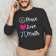 Peace Love Math Maths Teacher Pi Symbol Men Women Men's Long Sleeve T-Shirt, novelty gifts, funny gifts Peace Love Math Maths Teacher Pi Symbol Men Women Men's Long Sleeve T-Shirt, novelty gifts, funny gifts