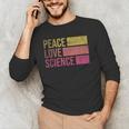 Peace Love Science Lovers Math Chemistry Teacher Men's Long Sleeve T-Shirt, novelty gifts, funny gifts Peace Love Science Lovers Math Chemistry Teacher Men's Long Sleeve T-Shirt, novelty gifts, funny gifts