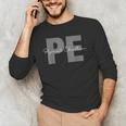 Physical Education PE Teacher Phys Ed Student Grad Men's Long Sleeve T-Shirt, novelty gifts, funny gifts