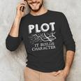 Plot It Builds Character Book Reading Teacher Men's Long Sleeve T-Shirt, novelty gifts, funny gifts Plot It Builds Character Book Reading Teacher Men's Long Sleeve T-Shirt, novelty gifts, funny gifts
