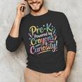 Pre-K Crayons & Curiosity Preschool Teachers Life Tie Dye Men's Long Sleeve T-Shirt, novelty gifts, funny gifts