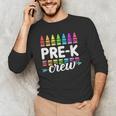 Pre-K Crew Teacher Team Squad Hello Back School Graduation Men's Long Sleeve T-Shirt, novelty gifts, funny gifts Pre-K Crew Teacher Team Squad Hello Back School Graduation Men's Long Sleeve T-Shirt, novelty gifts, funny gifts