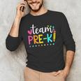 Pre-k Team Pencil Teacher Student Back To School Girls Men's Long Sleeve T-Shirt, novelty gifts, funny gifts
