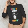 Pre-K Vibes Only Penguin Teachers Kids Back To School Men's Long Sleeve T-Shirt, novelty gifts, funny gifts Pre-K Vibes Only Penguin Teachers Kids Back To School Men's Long Sleeve T-Shirt, novelty gifts, funny gifts