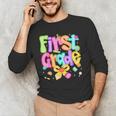 Preppy First Grade Back To School 1st Grade Teacher Girl Kid Men's Long Sleeve T-Shirt, novelty gifts, funny gifts Preppy First Grade Back To School 1st Grade Teacher Girl Kid Men's Long Sleeve T-Shirt, novelty gifts, funny gifts