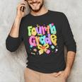 Preppy Fourth Grade Back To School 4th Grade Teacher Girls Men's Long Sleeve T-Shirt, novelty gifts, funny gifts