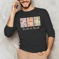 Preppy Goose Teacher Trick Or Teach Halloween Teacher Goose Men's Long Sleeve T-Shirt, novelty gifts, funny gifts Preppy Goose Teacher Trick Or Teach Halloween Teacher Goose Men's Long Sleeve T-Shirt, novelty gifts, funny gifts