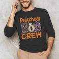 Preschool Boo Crew Preschool Halloween Teacher Men's Long Sleeve T-Shirt, novelty gifts, funny gifts