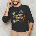 Progress Over Perfection Caterpillar Teacher Back To School Men's Long Sleeve T-Shirt, novelty gifts, funny gifts Progress Over Perfection Caterpillar Teacher Back To School Men's Long Sleeve T-Shirt, novelty gifts, funny gifts