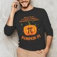 Pumpkin Pie Pi Math Teacher Shirt Halloween Men Adult Men's Long Sleeve T-Shirt, novelty gifts, funny gifts