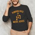 Pumpkin Spice And Music Advice Music Teacher Halloween Men's Long Sleeve T-Shirt, novelty gifts, funny gifts Pumpkin Spice And Music Advice Music Teacher Halloween Men's Long Sleeve T-Shirt, novelty gifts, funny gifts