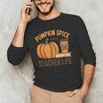 Pumpkin Spice And Teacher Life Halloween Teacher Men's Long Sleeve T-Shirt, novelty gifts, funny gifts Pumpkin Spice And Teacher Life Halloween Teacher Men's Long Sleeve T-Shirt, novelty gifts, funny gifts