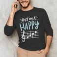 Put On A Happy Face Music Music Teacher Men's Long Sleeve T-Shirt, novelty gifts, funny gifts Put On A Happy Face Music Music Teacher Men's Long Sleeve T-Shirt, novelty gifts, funny gifts