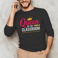 Queen Of The Classroom Teacher Men's Long Sleeve T-Shirt, novelty gifts, funny gifts