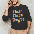 There Their They'Re English Class Grammar Joke Teacher Men's Long Sleeve T-Shirt, novelty gifts, funny gifts There Their They'Re English Class Grammar Joke Teacher Men's Long Sleeve T-Shirt, novelty gifts, funny gifts