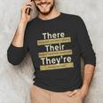 There Their They'Re T Shirt English Grammar Teacher For Men Women Men's Long Sleeve T-Shirt, novelty gifts, funny gifts