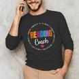 Reading Coach Teacher Interventionist Specialist Literacy Men's Long Sleeve T-Shirt, novelty gifts, funny gifts