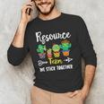 Resource Team Cactus Crew Resource Teacher Squad Men's Long Sleeve T-Shirt, novelty gifts, funny gifts