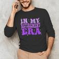 In My Retirement Era Groovy Retired Teacher 2025 Women Men's Long Sleeve T-Shirt, novelty gifts, funny gifts