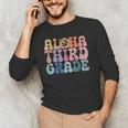 Retro Aloha Third Grade Teacher Summer Vacation Beach Hawaii Men's Long Sleeve T-Shirt, novelty gifts, funny gifts Retro Aloha Third Grade Teacher Summer Vacation Beach Hawaii Men's Long Sleeve T-Shirt, novelty gifts, funny gifts
